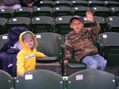 Cheering for the Athletics