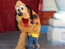 Meeting Pluto at Disneyland